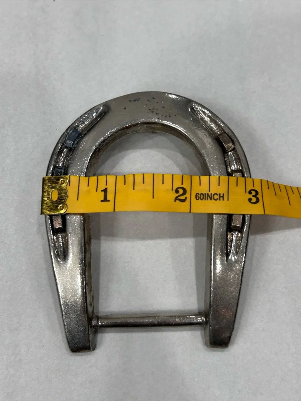 Vtg Lucky Horseshoe Western Cowboy Belt Buckle fits 1 3/8